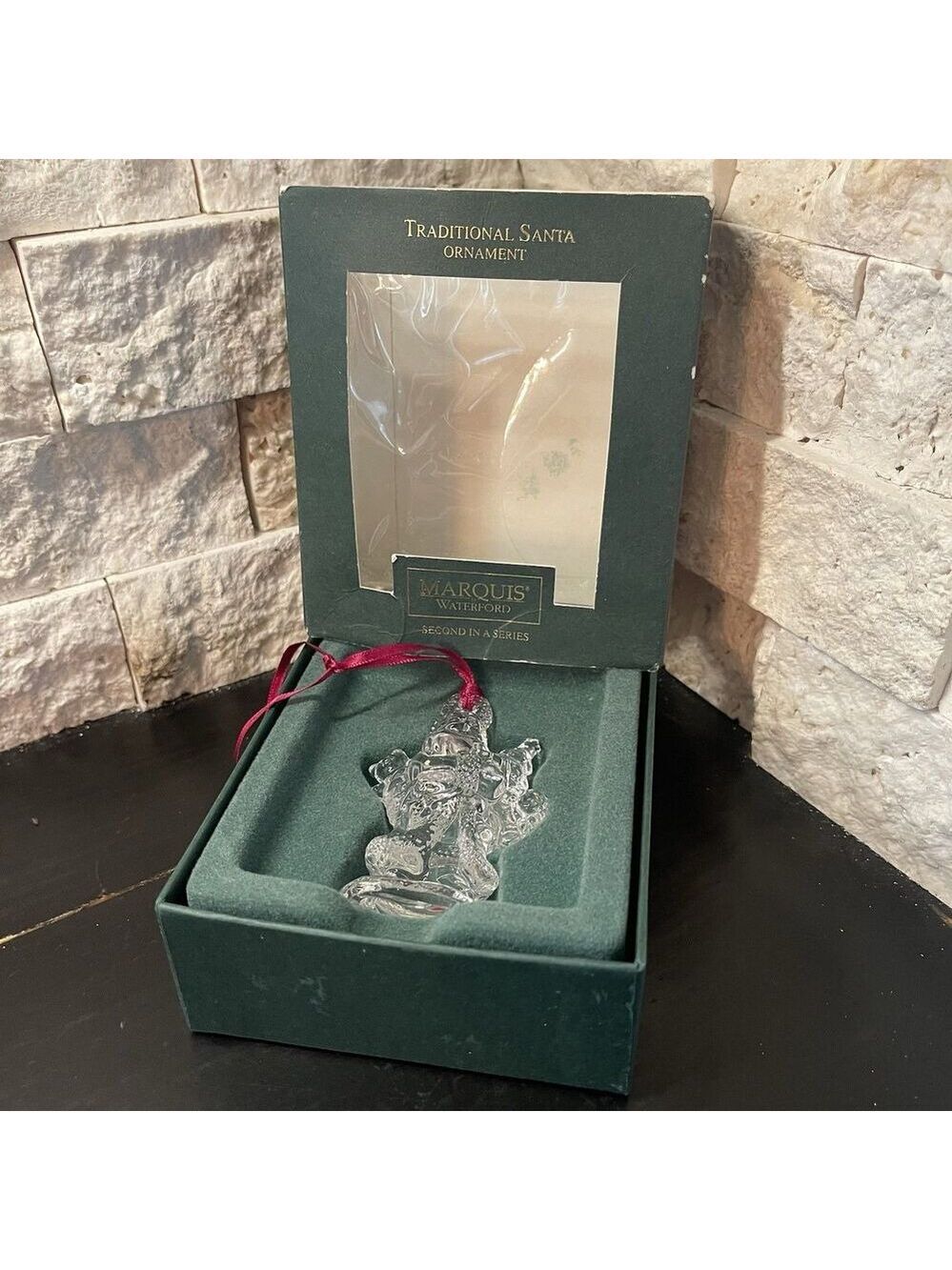 Marquis Waterford Crystal Santa Annual Christmas Ornament 2nd In Series - Picture 5 of 5